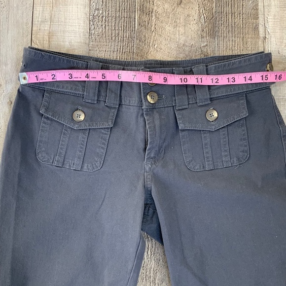 Sundance Mid Rise Straight Leg Casual Pants Patch Pocket Grey SZ 4 - Picture 11 of 13